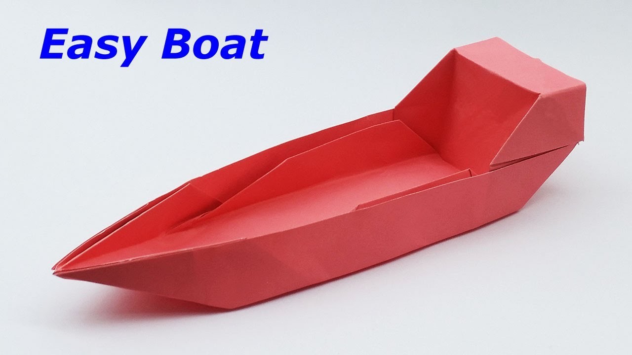 How To Make a Paper Boat  - Origami Paper Boat Tutorial