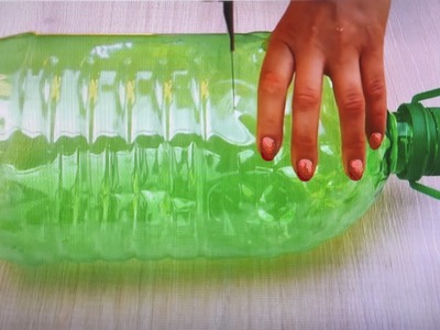 DIY Оригинальная идея из пластиковых бутылок своими руками  Вазоны из цемента Идеи из цемента Кашпо