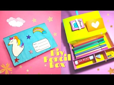 Diy Pencil Box Idea || Handmade Pencil Case || Reuse Cardboard Crafts
