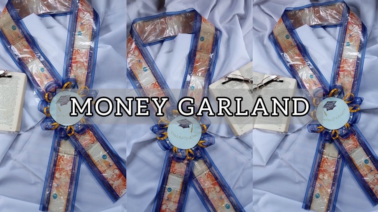 DIY MONEY SASH | DIY MONEY GARLAND | GIFT FOR GRADUATION