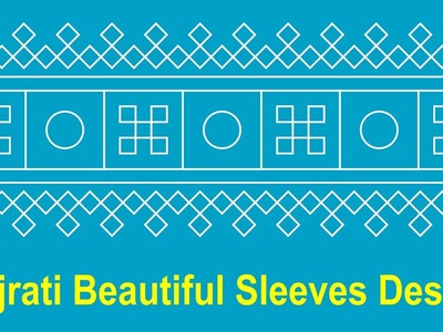 Hand Embroidery.Gujrati Beautiful Sleeves Design.Gujrati Stitches