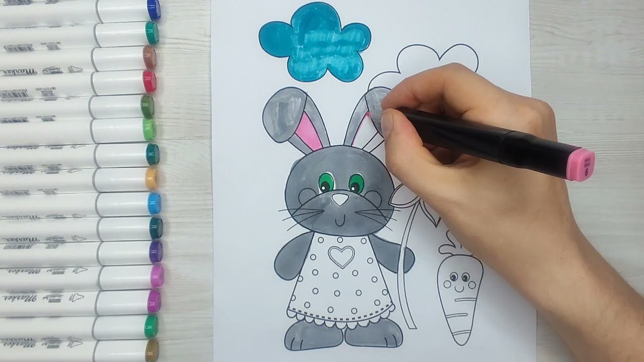 How to color a bunny