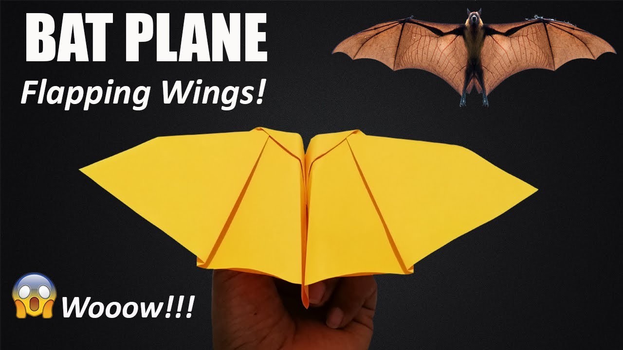 How to Make a Paper Plane Fly Like a Bat (Flapping Wings!)