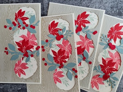 Christmas Stampathon June 2022 - Using flowers on Cards #stampinup #christmascards