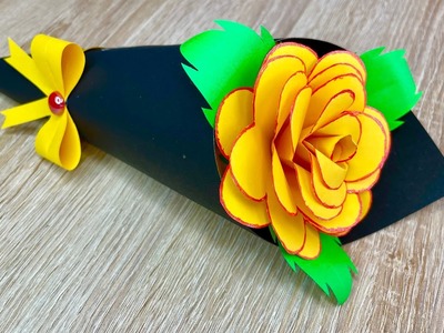 DIY Paper Flower Bouquet. Birthday Gift Ideas. diy flower bouquet