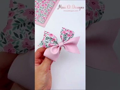 Pinch Hair Bow Tutorial (template linked in the comments) | Miss O Crafts