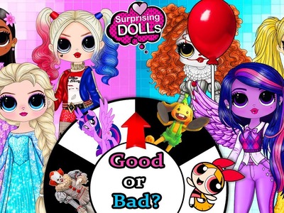 Encanto, Harley Quinn, Elsa, Anna, Mavis, Ladybug Good vs Bad Switch Up - DIY Paper Dolls & Crafts