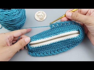 How to Crochet Purse with Zipper | Woolen Craft | ViVi Berry DIY