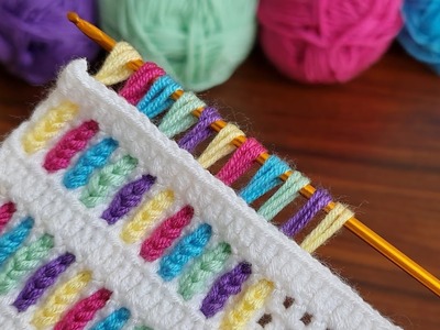 INCREDIBLE ????Muy Hermoso -  How to Make Tunisian Crochet Knitting