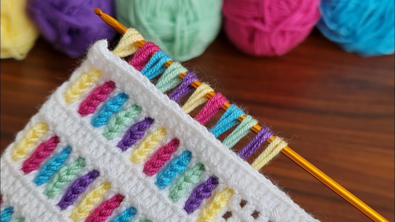 INCREDIBLE ????Muy Hermoso -  How to Make Tunisian Crochet Knitting