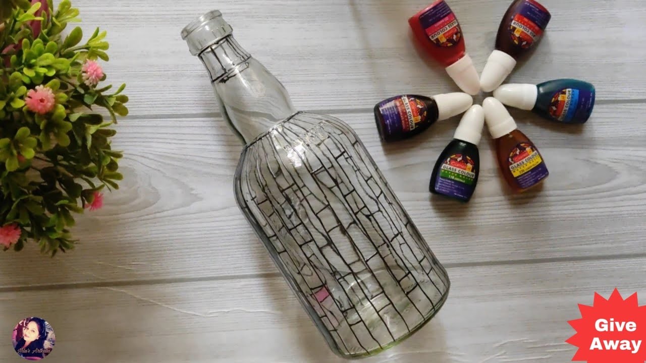 DIY Bottle Art | Quick and Easy Bottle art for beginners | Home Decor Idea | bottle home decor ideas