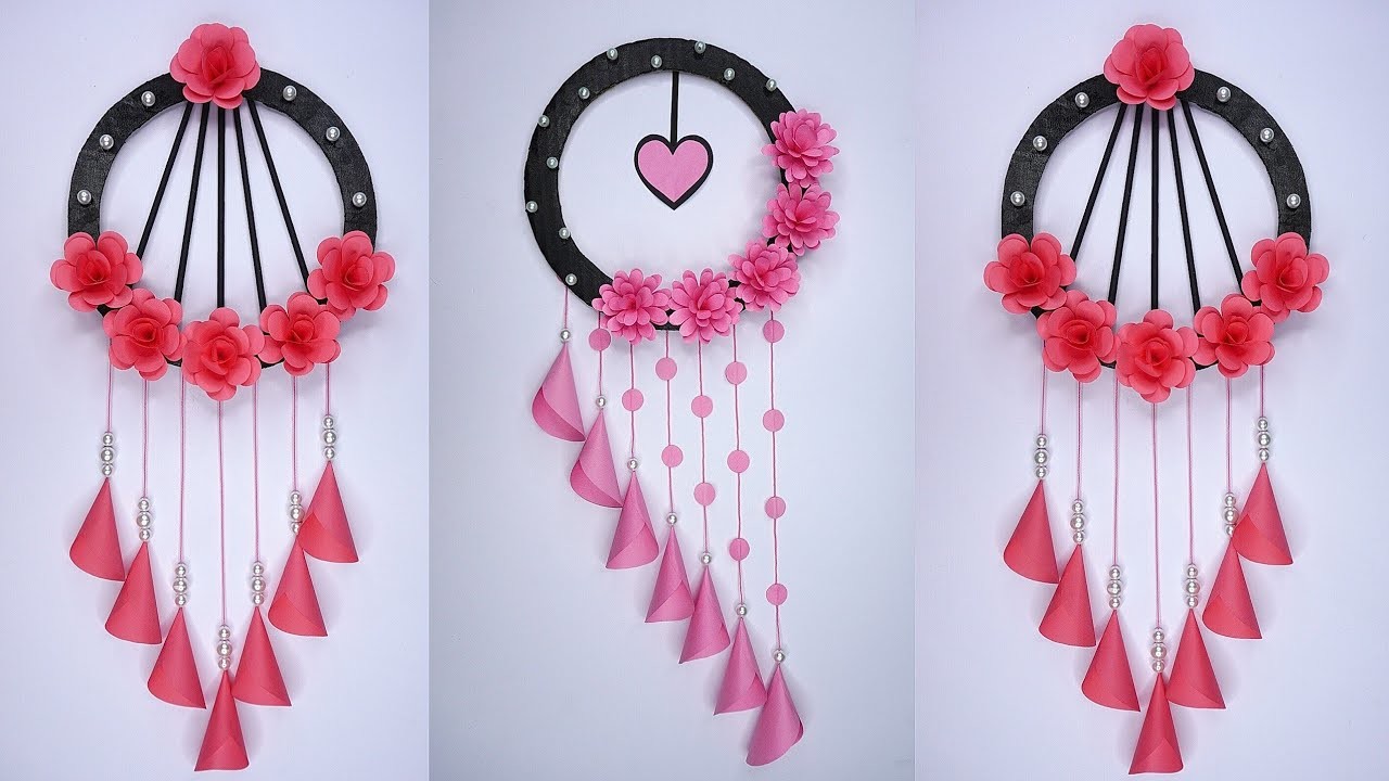 DIY Flower Wall Hanging | Wall Decoration | Wallmate | Paper Wall Hanging