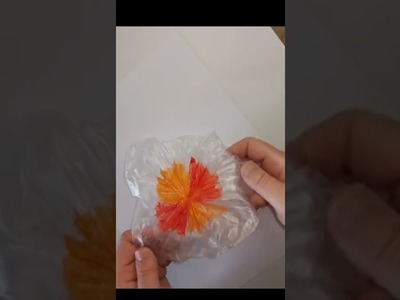 PAINTING WITH PLASTIC BAG | DIY | WATCH FULL VIDEO ON MY CHANNEL FOR PAINTING TECHNIQUE | #shorts