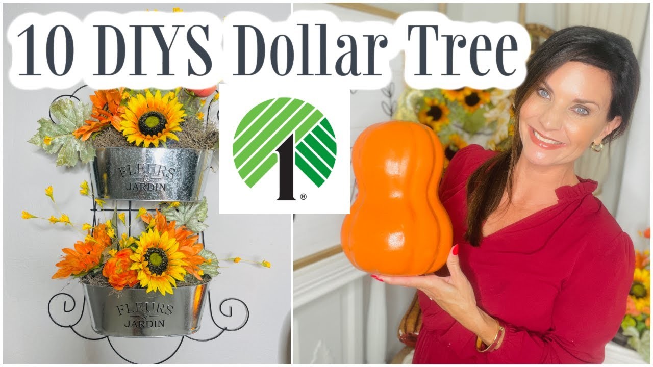 ????10 DIY Dollar Tree FALL.SUMMER Decor CRAFTS Sunflowers???? Olivias Romantic Home DIY
