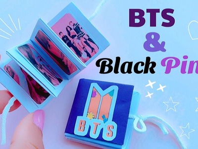BTS & BLACKPINK Origami Mini Album | DIY mini Album no glue no tape #diy