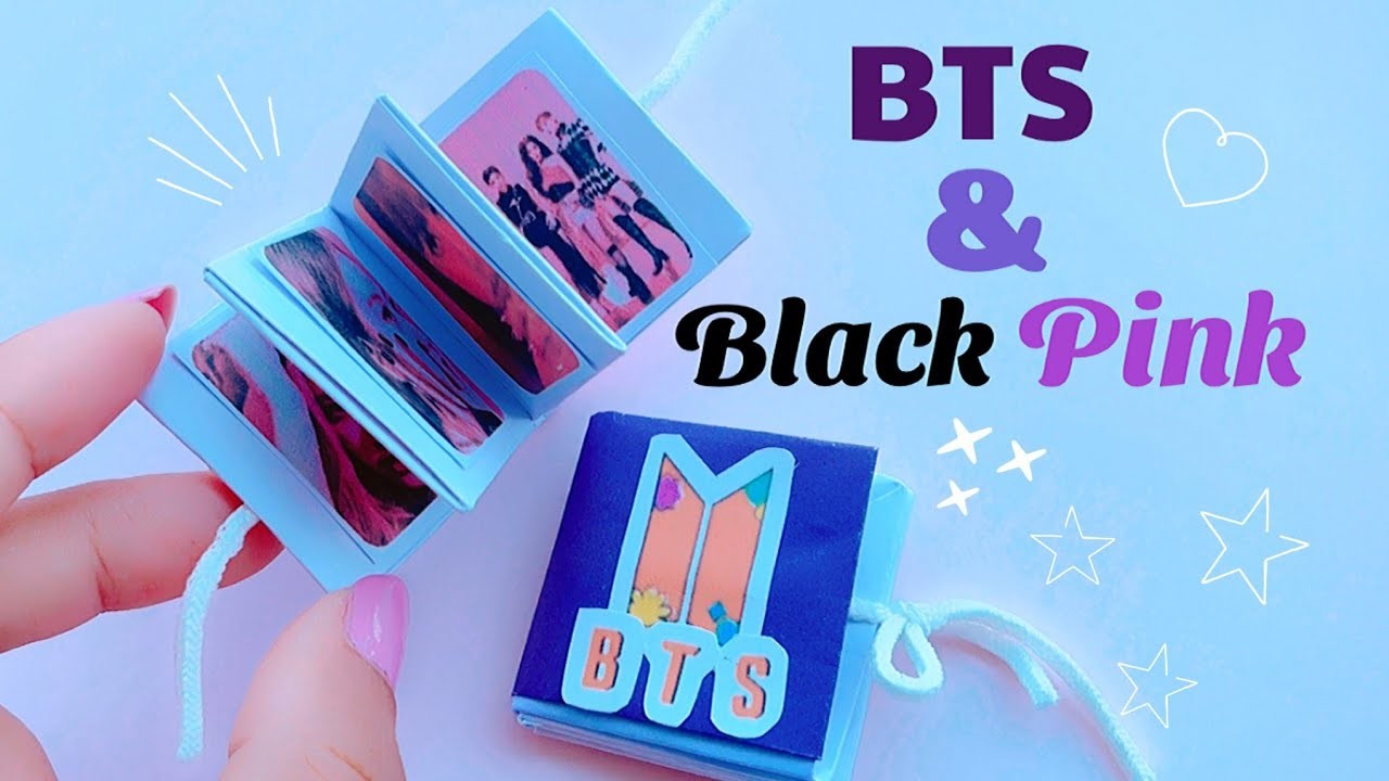 BTS & BLACKPINK Origami Mini Album | DIY mini Album no glue no tape #diy