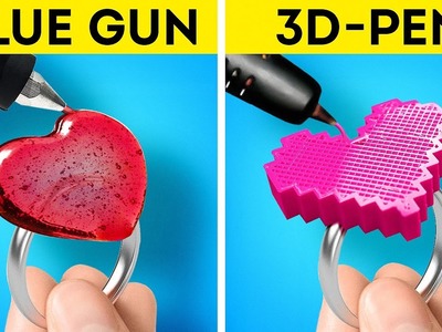 GLUE GUN VS. 3D PEN! | Epic Battle Of Colorful Crafts And DIY IDEAS