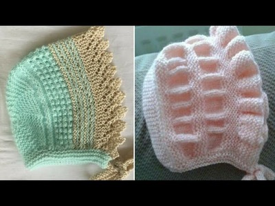 Hand Knitting Topi,Cap Design for New Born Babies