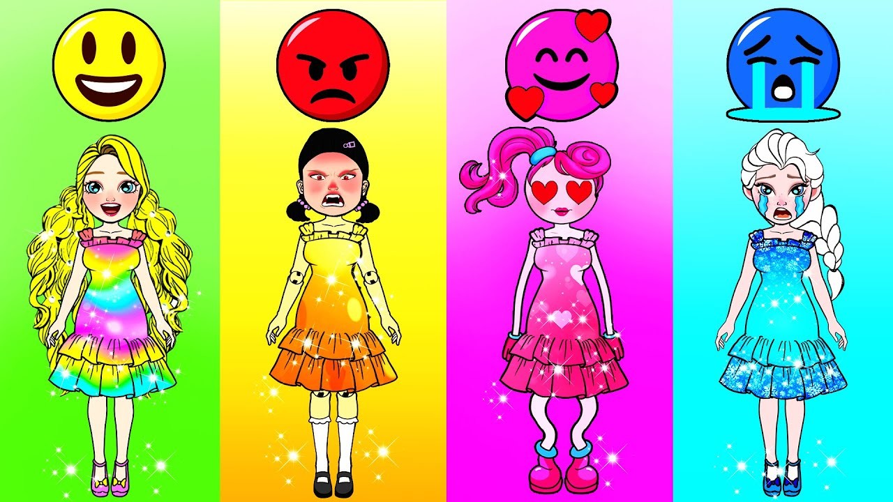 OMG! My Emotions Control Me! - Don't Choose the Wrong Emotion | DIY Paper Dolls & Cartoon