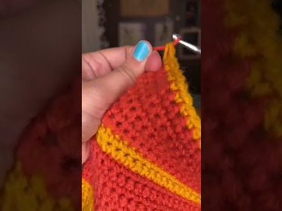 How to switch colors while crocheting #crochet #temperatureblanket
