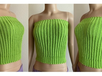 How to crochet a tube top for women | tube top tutorial | tutorial for beginners