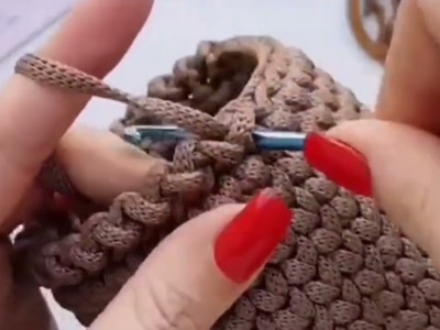 Crochet Technique for sticks and needles