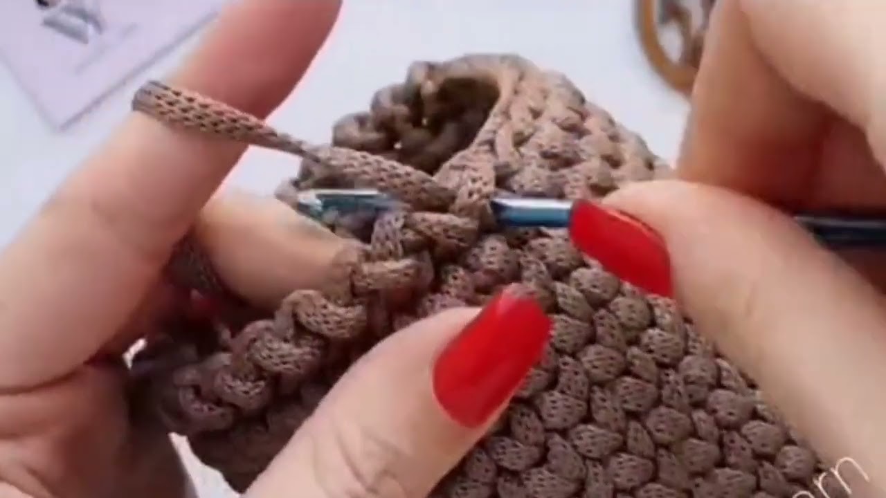 Crochet Technique for sticks and needles