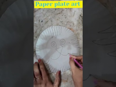 #paper plate art for tiger ???? #shorts #subscribe