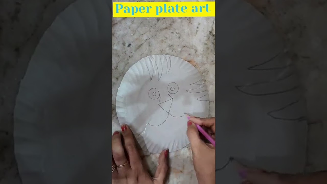 #paper plate art for tiger ???? #shorts #subscribe