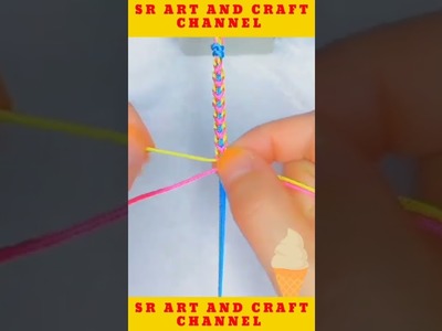 #Bracelet #making #with #threads #origami #sr #art #and #craft #channel #shorts