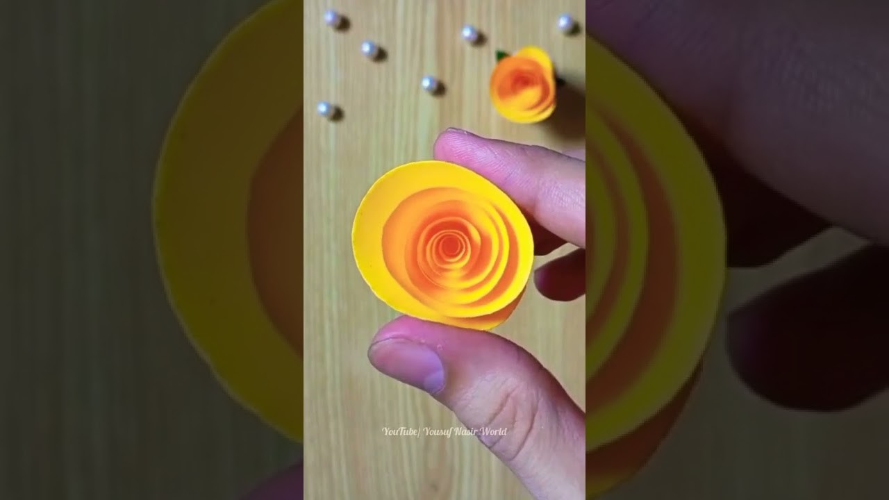 DIY Paper Rose Ring ❤ #shorts #youtubeshorts #papercraft