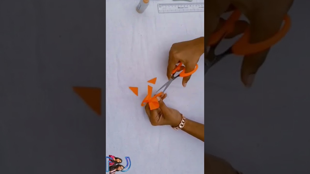PAPER BOW #shorts (PART - 3) #paper #WE2 #origami #Bow #easy #youtube #like  #viral #color