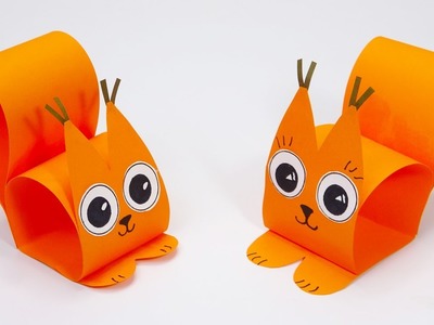 Paper squirrel | Easy paper toys