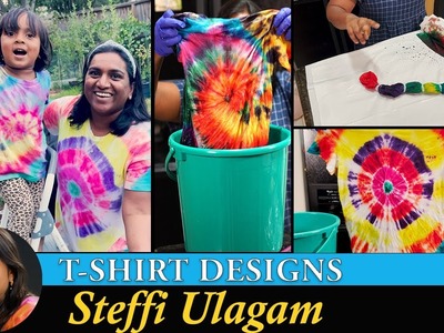 Making T-shirt at home in Tamil | Colorful T-shirt Dying Vlog in Tamil