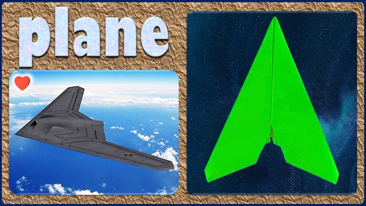 (32) How to make origami paper Plane drone ! Fold with me ❤