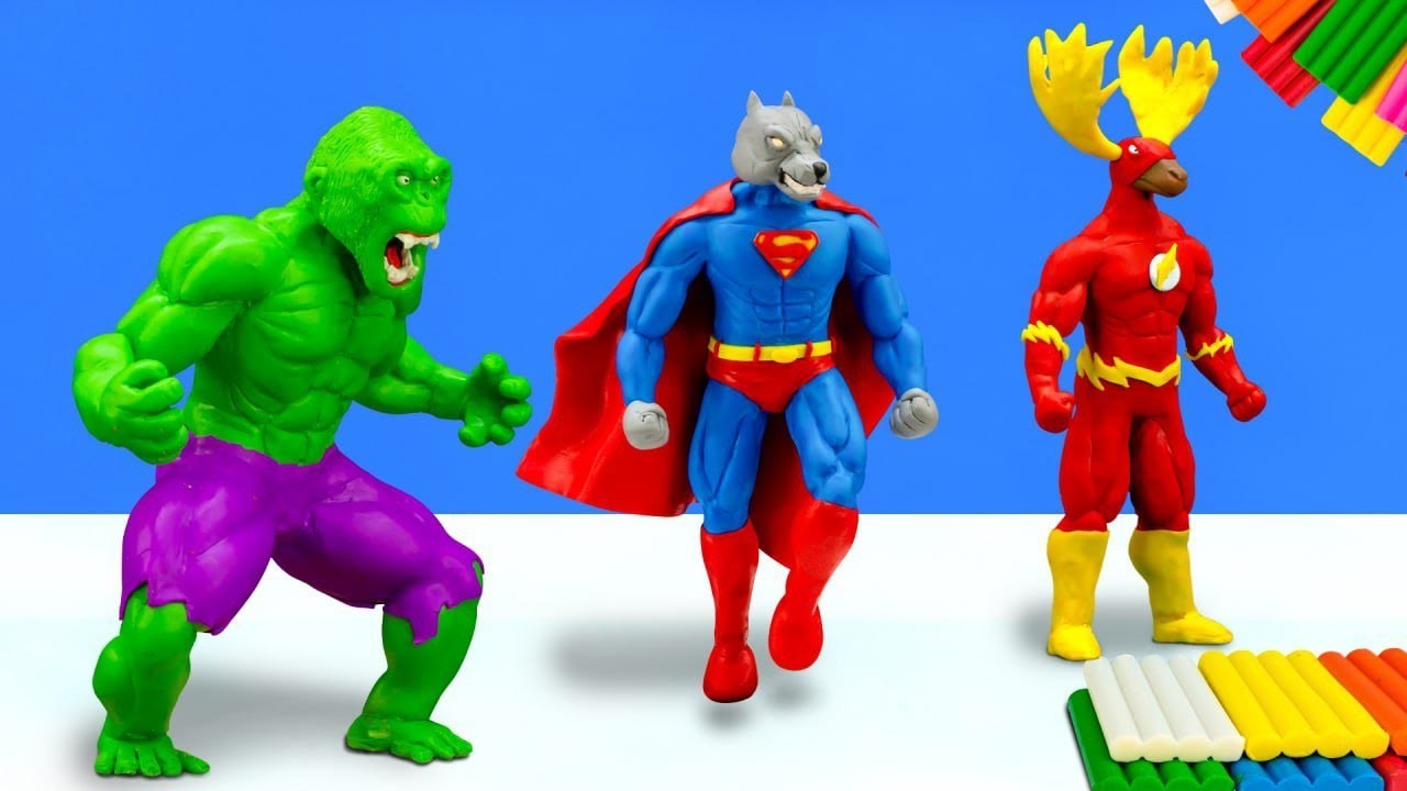 DIY Monkey mod Superheroes Hulk - Polymer Clay Tutorial - World Clay
