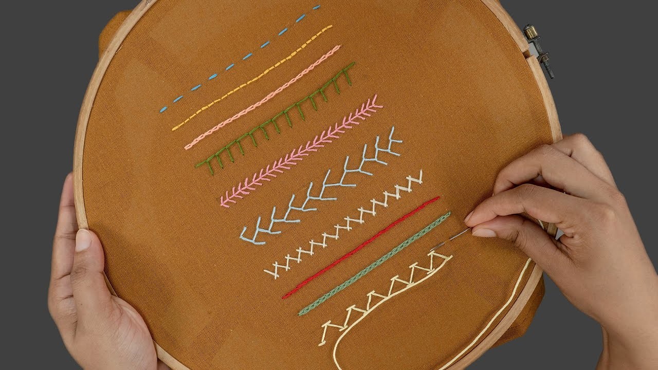 Embroidery for Beginners - 10 Basic Hand Embroidery Stitches