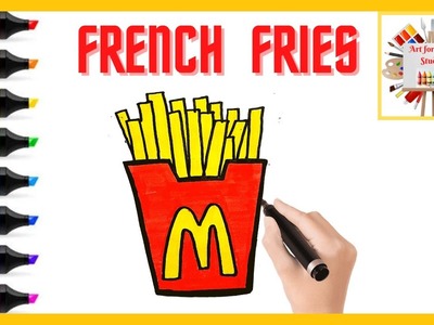 How to draw French fries|Drawing tutorial for kids |Easy drawing