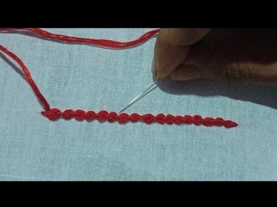 Bead stitch tutorial.hand embroidery bead stitch for beginners.