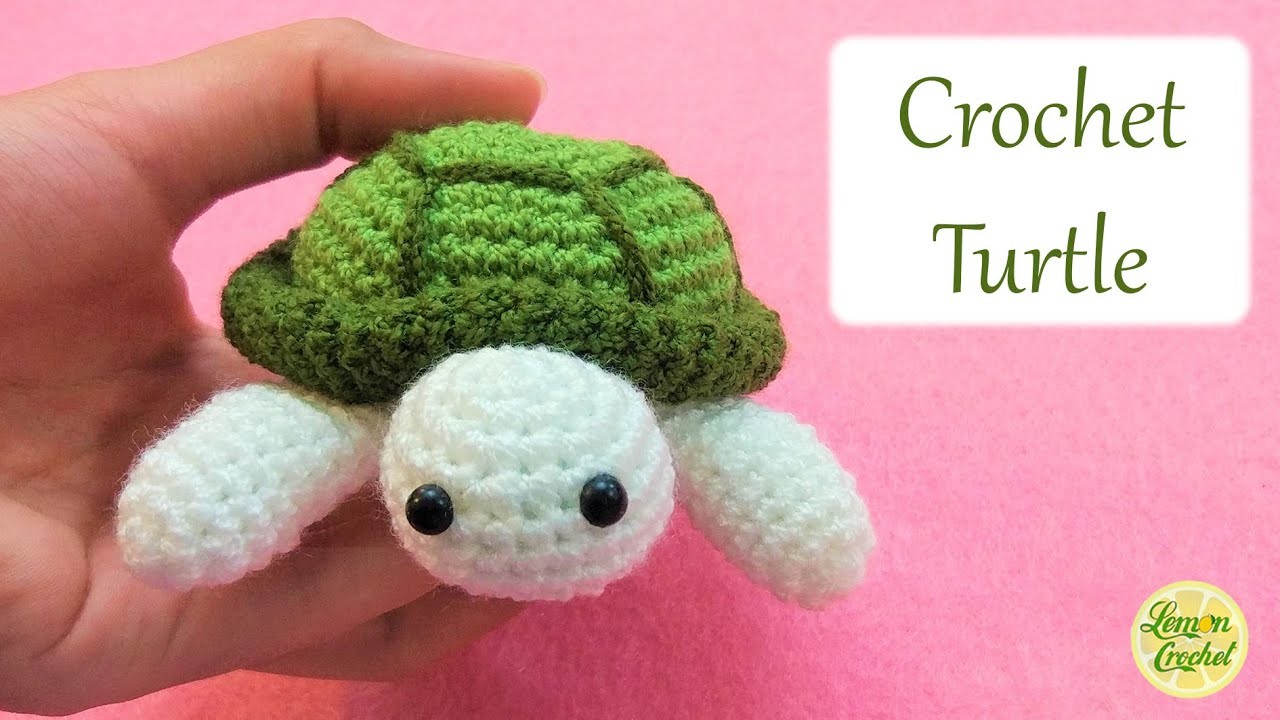 How to Crochet Amigurumi Turtle | Crochet Tutorial for Beginners | Lemon Crochet????