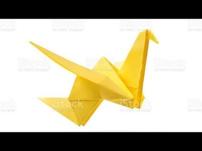 How to make a moving bird from origami paper or folded paper