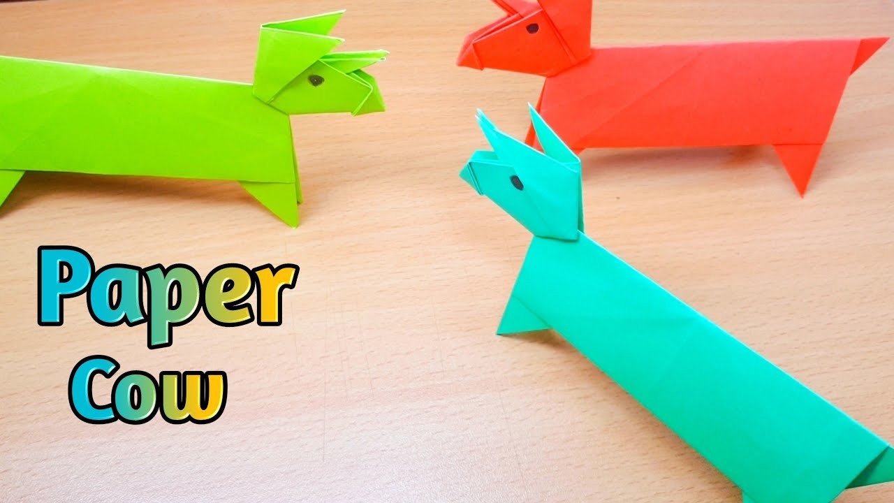 How To Make Paper Origami Cow | Paper Cow | Korbani Cow | Cow Hat | Gorur Hat | #cow