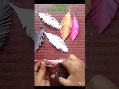 How to making feather craft with paper#short#new#shwetaart