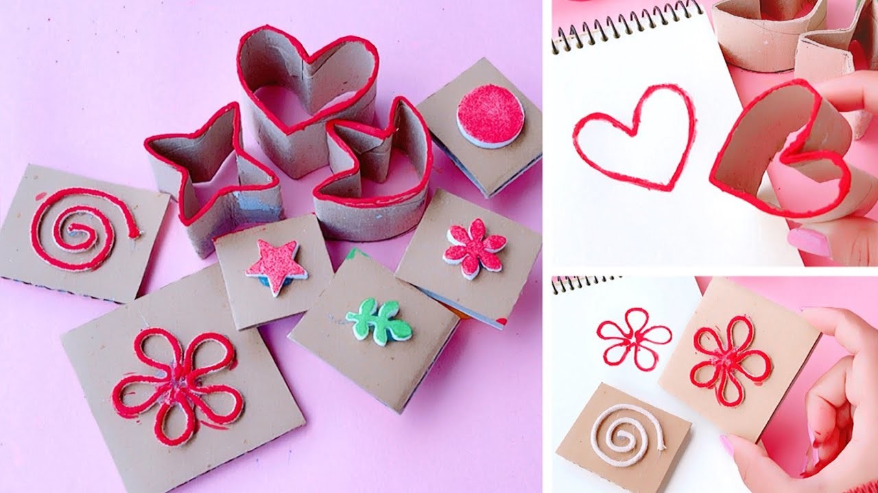 DIY Cute Stamps | Best out of waste | how to make easy & quick handmade stamp at home #stamp