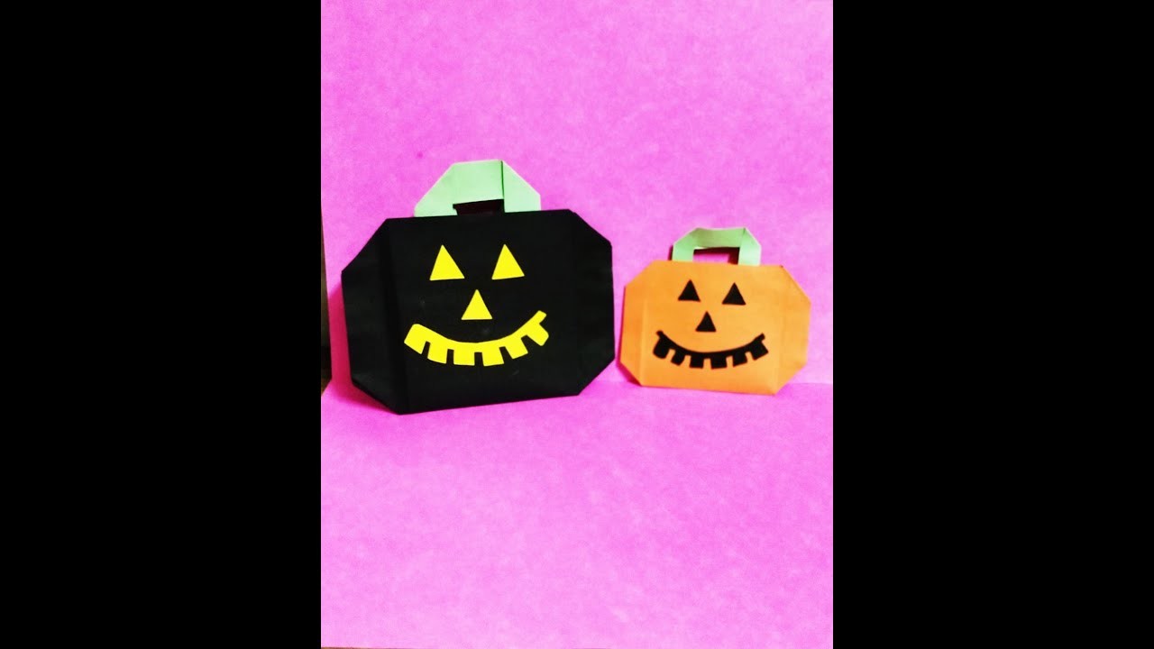 Halloween bag, Paper Bag, pumpkin bag #shorts #paperbag #diypapercraft #giftpackingidea #origami