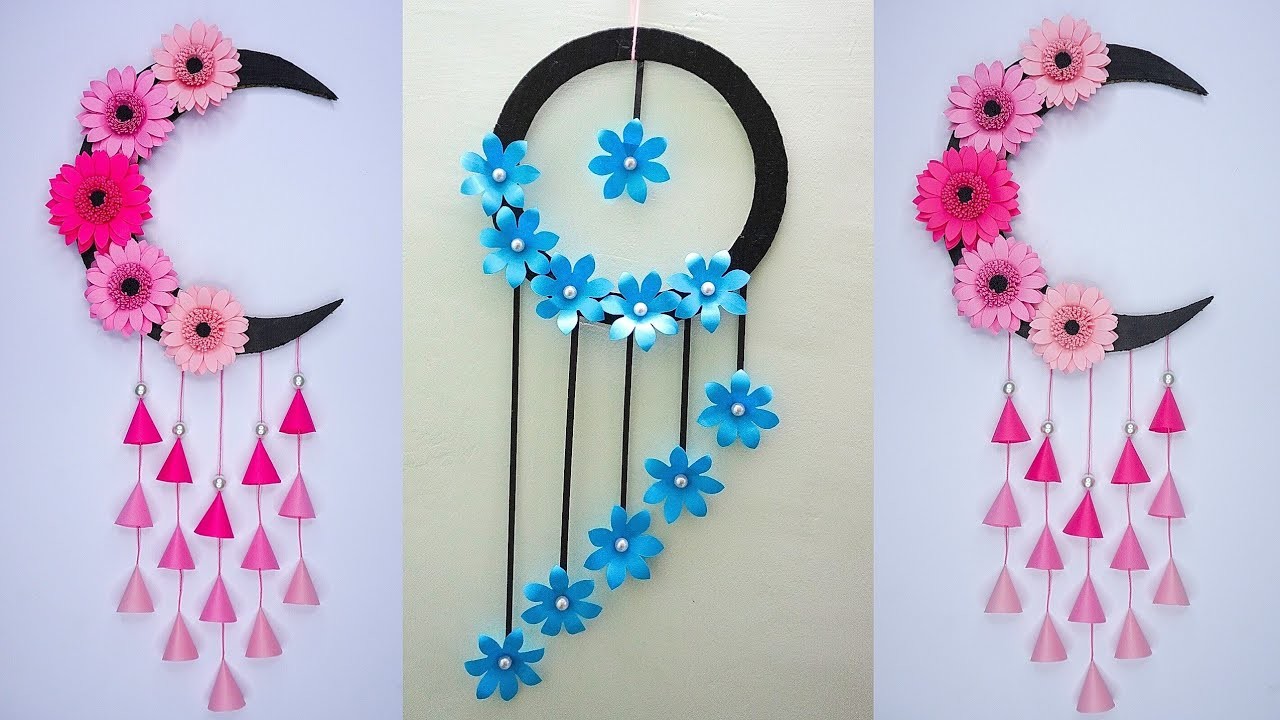 DIY Flower Wall Hanging | Wall Decoration | Wallmate | Paper Wall Hanging