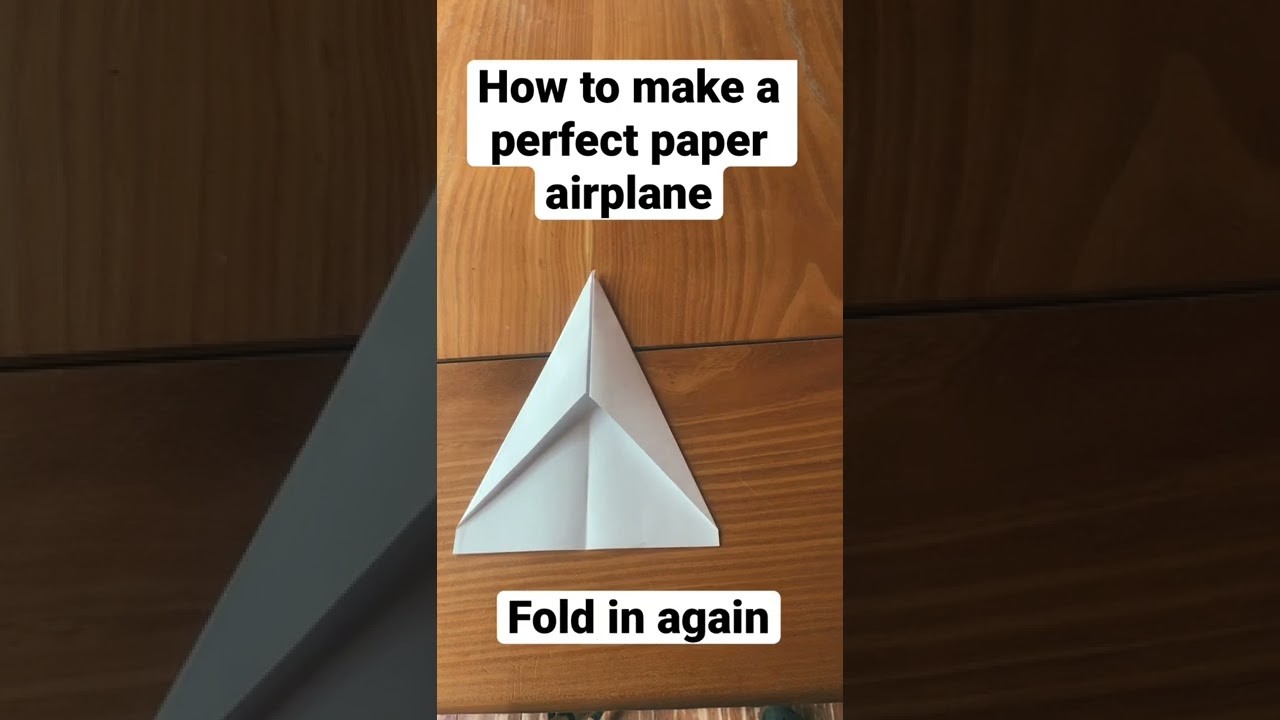 How to make a perfect paper airplane