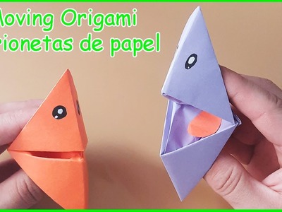 ⫸ Moving Origami | TÍTERES de papel | Papiroflexia PASO A PASO