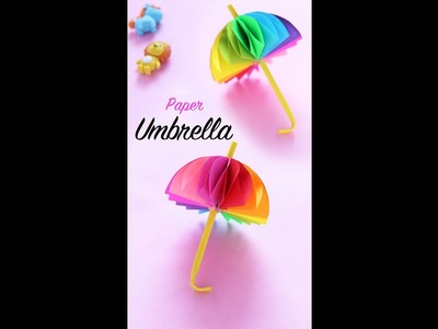 DIY Paper Umbrella | How to Make Paper Umbrella | Paper Craft