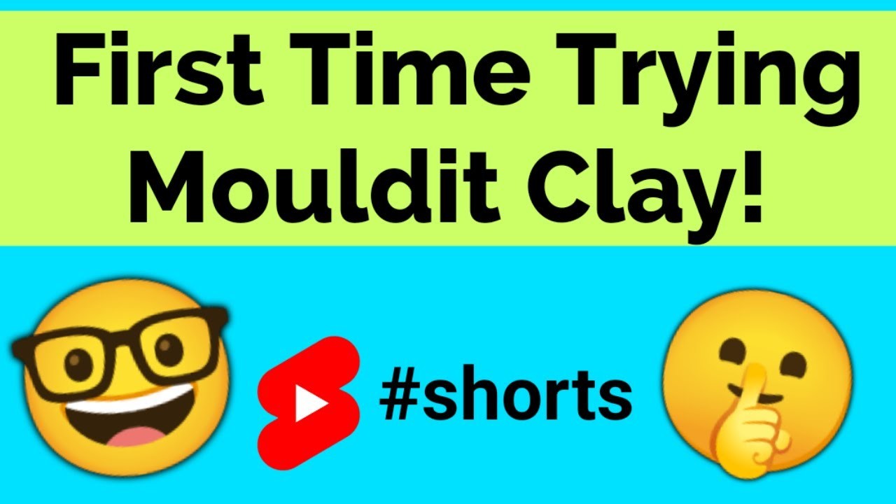 Trying mouldit clay for the first time! ???? #shorts #clay